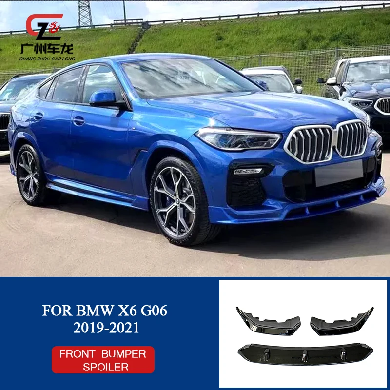 Трехсекционный передний бампер спойлер губа ДЛЯ BMW X6 серии новинка модель G06 2019-2021