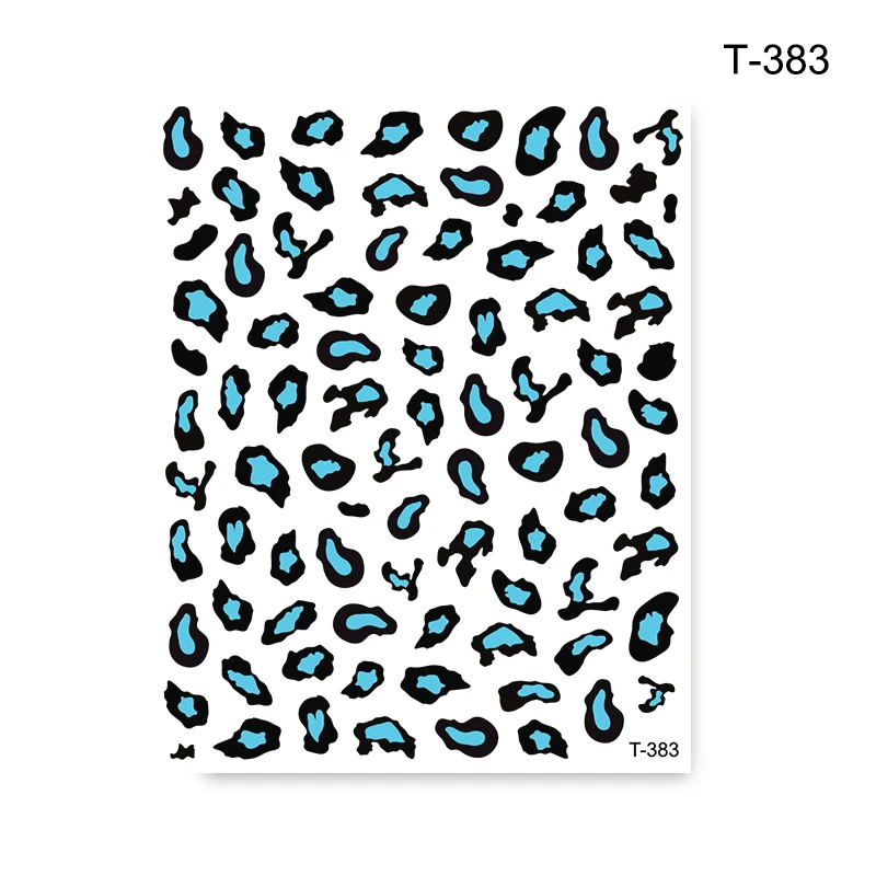 

Leopard 3D Nail Art Stickers Slider Sexy Snake Print Designs Foil Transfer Decals Nail Decorations Wraps DIY Manicure Tips
