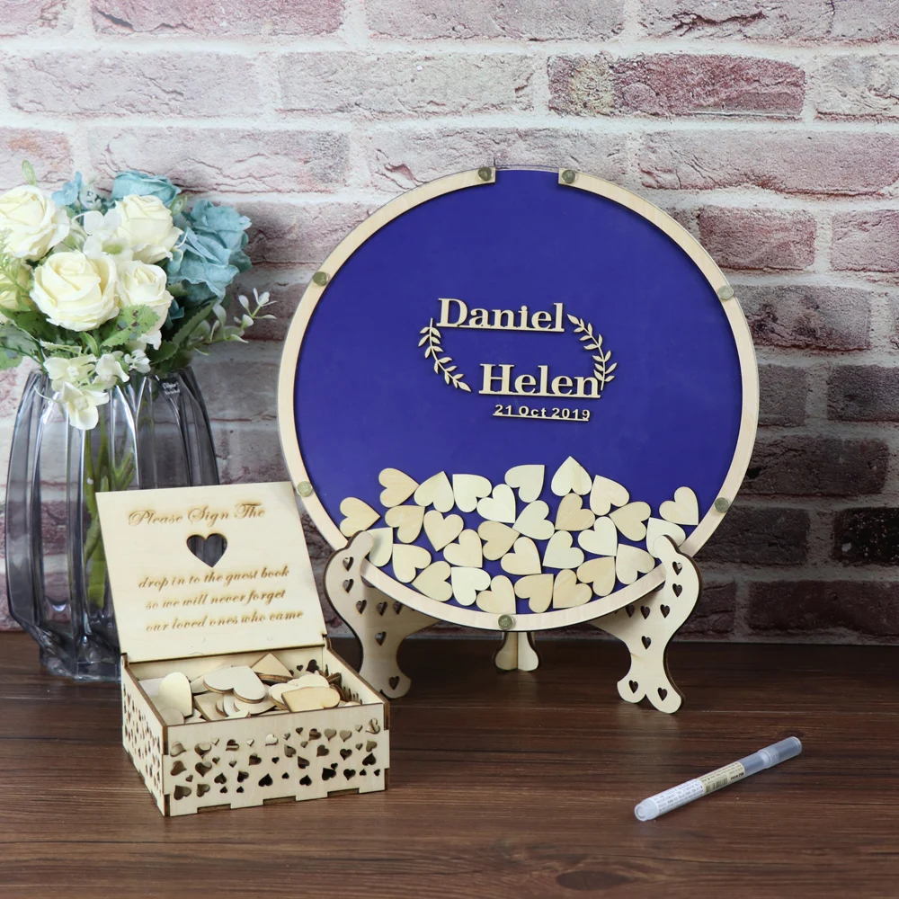 Персонализированные деревенские сладкие свадебные Гостевая книга
