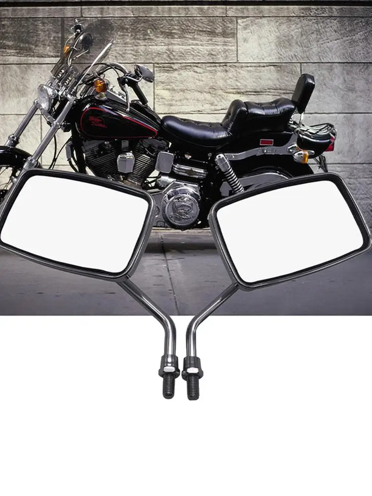 

10mm Modified Motorcycle Rearview Mirror Motorcycle Handlebar Mirror Rearview Square Rearview Mirror Motorbike Side Mirrors