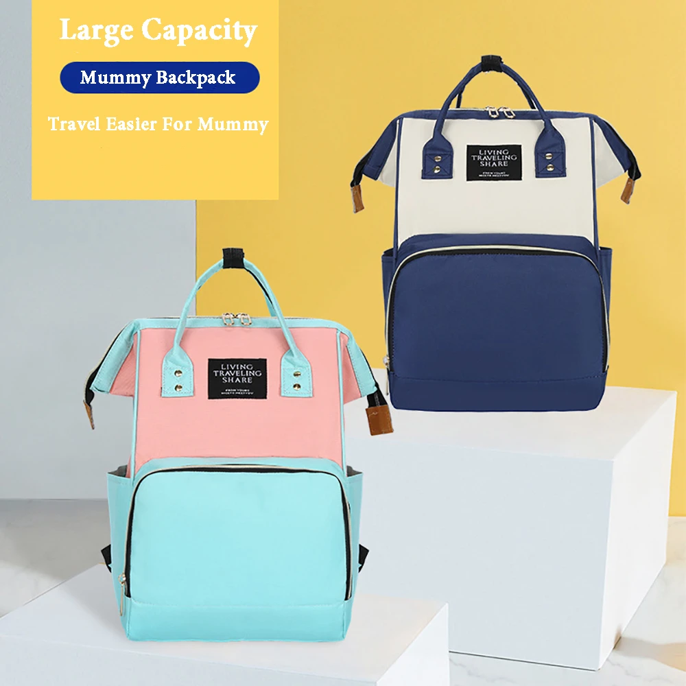 

Travel Diaper Mummy Backpack Bags Oxford Waterproof Nappy Bags For Women Insulated Baby Bottle Pocket Maternity Mon Backpack