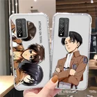 Чехол Funda Honor 10 Lite для Honor 8X, прозрачный чехол для Honor 10i, 20 Lite, 9X, 8A, 8S, 9A, 9C, 9S, 10X Lite, V10, аниме атака на Титанов