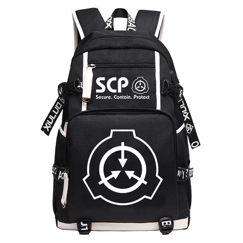 SCP Foundation женский рюкзак с мультяшным рисунком школьный из парусины для девочек