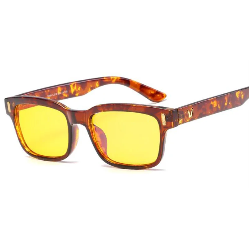 Amber Yellow RBENN синий свет Блокировка Компьютерные очки для мужчин и женщин ночного видения очки для вождения мужской анти синий свет игровые очки UV400 - Цвет оправы: Amber Yellow