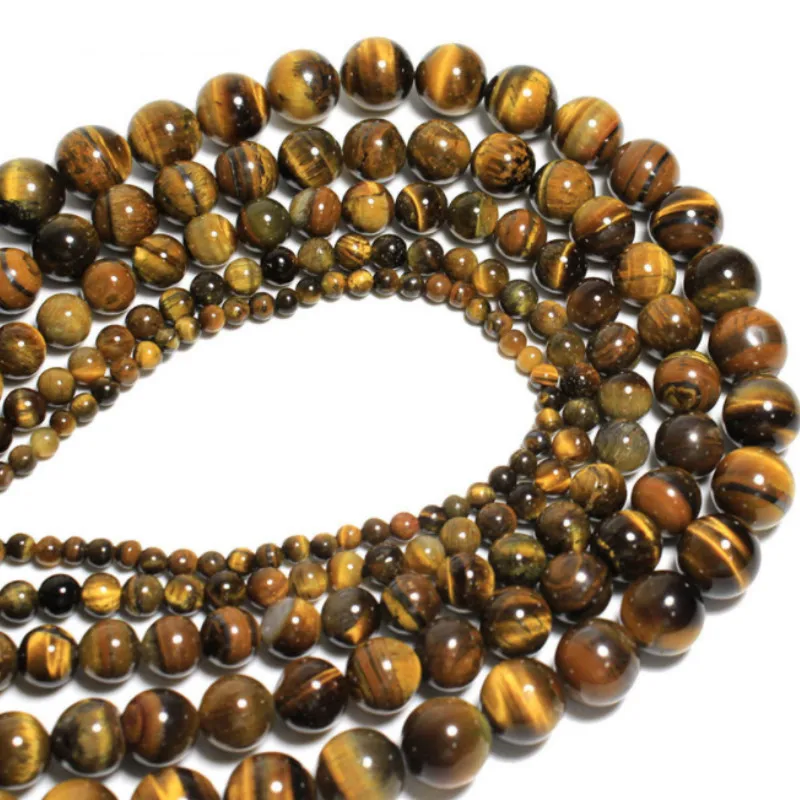 

Natural Jewelry Making Round Loose Beads Tiger's Eye Bead Pick Size 4 6 8 10mm