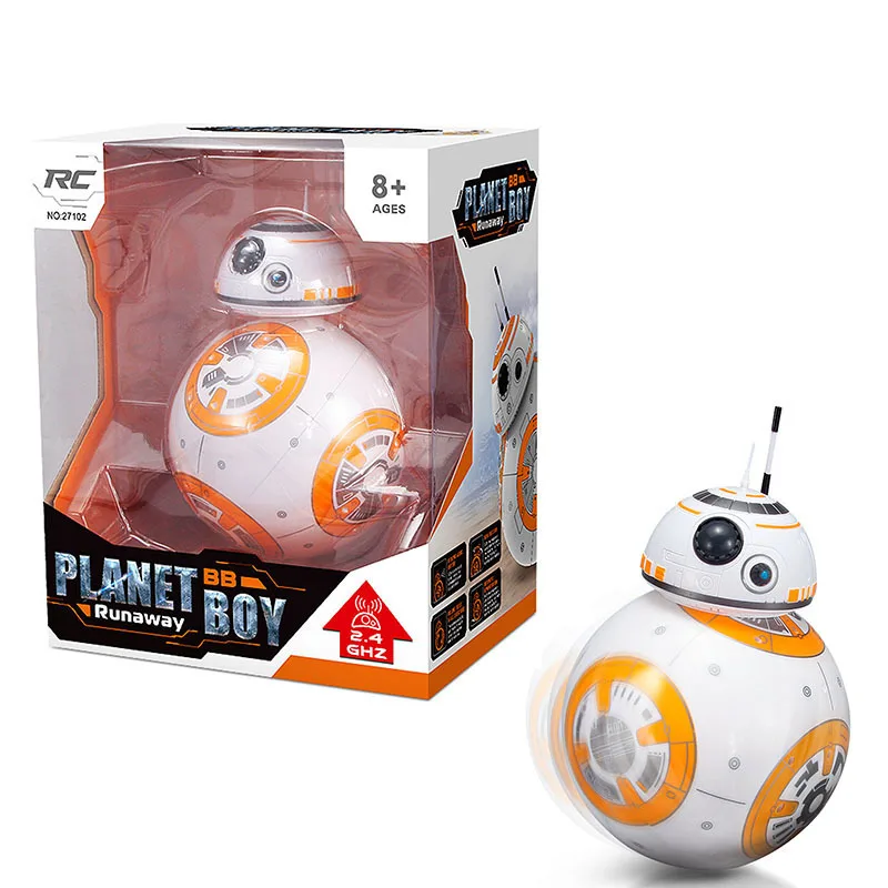 BB-8 Ball Children RC Robot BB8 Action Figure BB 8 Droid 2.4G Remote Control Intelligent Model For Kid Toy Gift | Игрушки и хобби