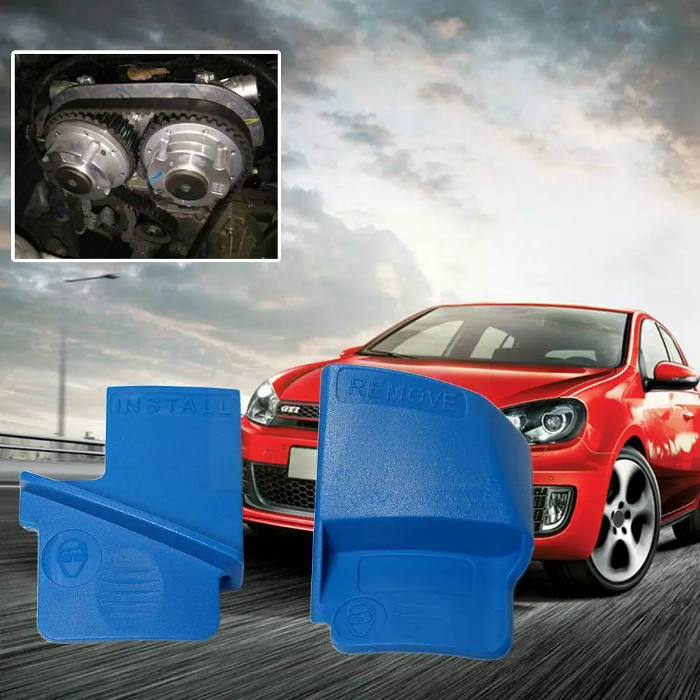 

2pc Blue Stretch Auxiliary Belt Removal Pulley Installation Drive Installer Ribbed Tool Set Aid/ Remover Belts Q4g9