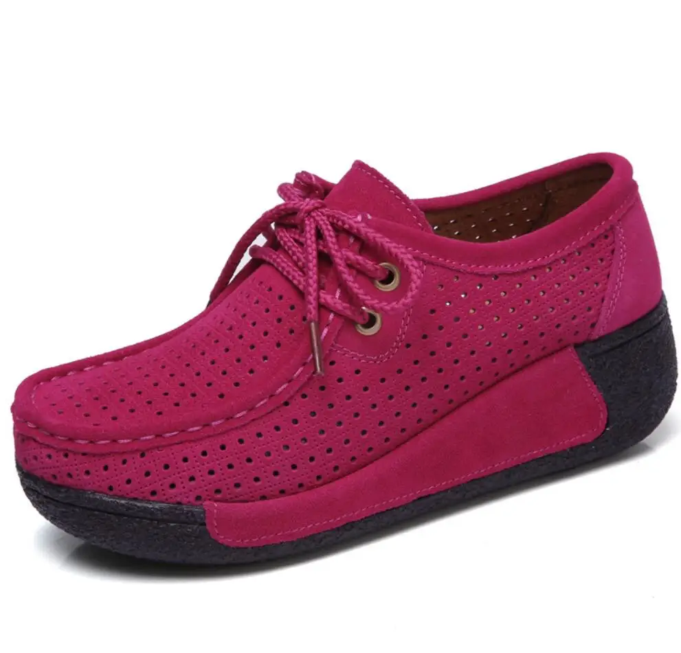 2020 женская обувь на плоской подошве Обувь платформе Замшевые женские мокасины