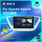 Автомагнитола JMCQ, 2DIN, Android 10 для Hyundai Solaris 2, Verna 2017, 2018, 4 Гб + 32 ГБ, мультимедийный видеоплеер, стерео навигация, GPS, Wi-Fi