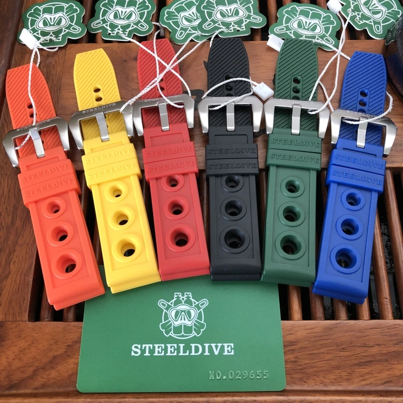 Автоматический механический ремешок STEELDIVE 20 мм Сменные повязки для часов 22