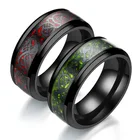 Новинка 2020, мужское кольцо в стиле панк с фиолетовым драконом, обручальное кольцо из нержавеющей стали, модные ювелирные изделия, кольца с рисунком дракона, дропшиппинг