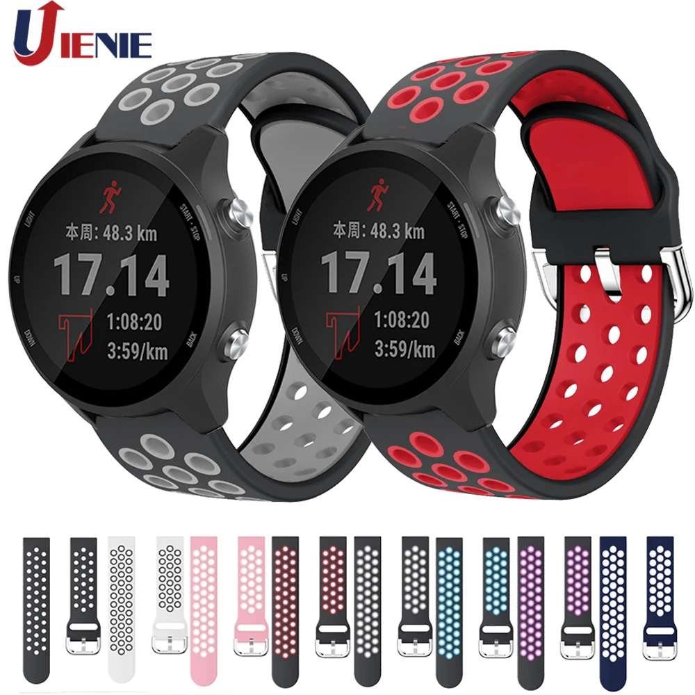 Ремешок силиконовый для смарт часов Garmin Forerunner 245 245M 645|Смарт-аксессуары| |