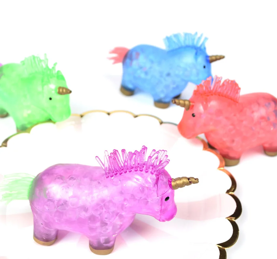 Игрушка антистресс Сжимаемый Единорог мяч сжимаемая странная вещь брикет