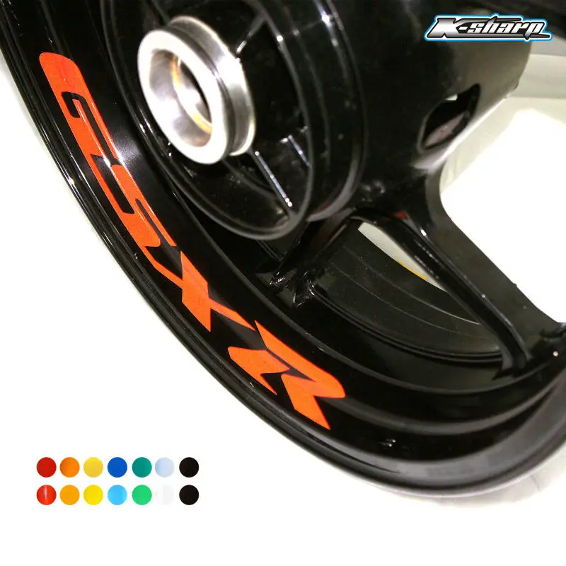 8 X индивидуальные наклейки с внутренним ободом светоотражающие для колес полосы