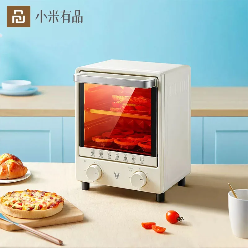 YouPin 220V 12L Electric Oven For Baking Breakfast Making Machine Multifunction Maker Household Bread Pizza Frying Pan Toaster | Бытовая