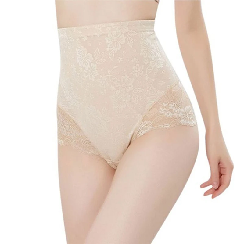 

2020 New Women Shapers Solid Color High Waist Sexy Lace Patchwork Mesh Slimming Fashion Female Shapers