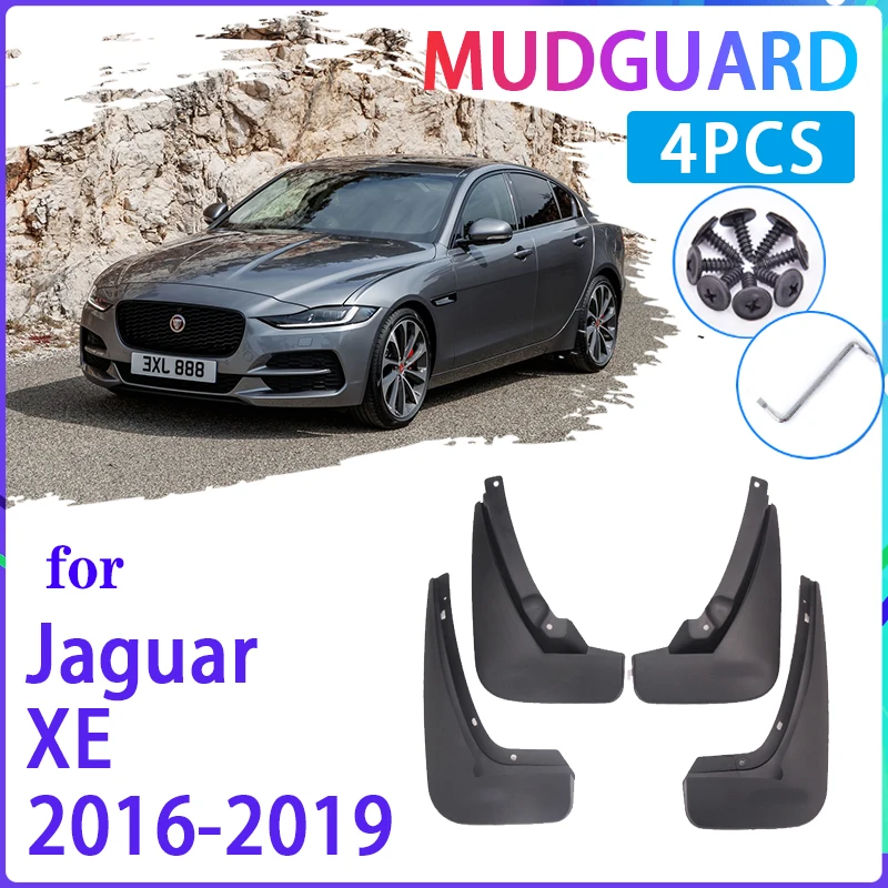 

4 PCS Car Mud Flaps for Jaguar XE 2016 2017 2018 2019 Mudguard Splash Guards Fender Mudflaps Auto Accessories