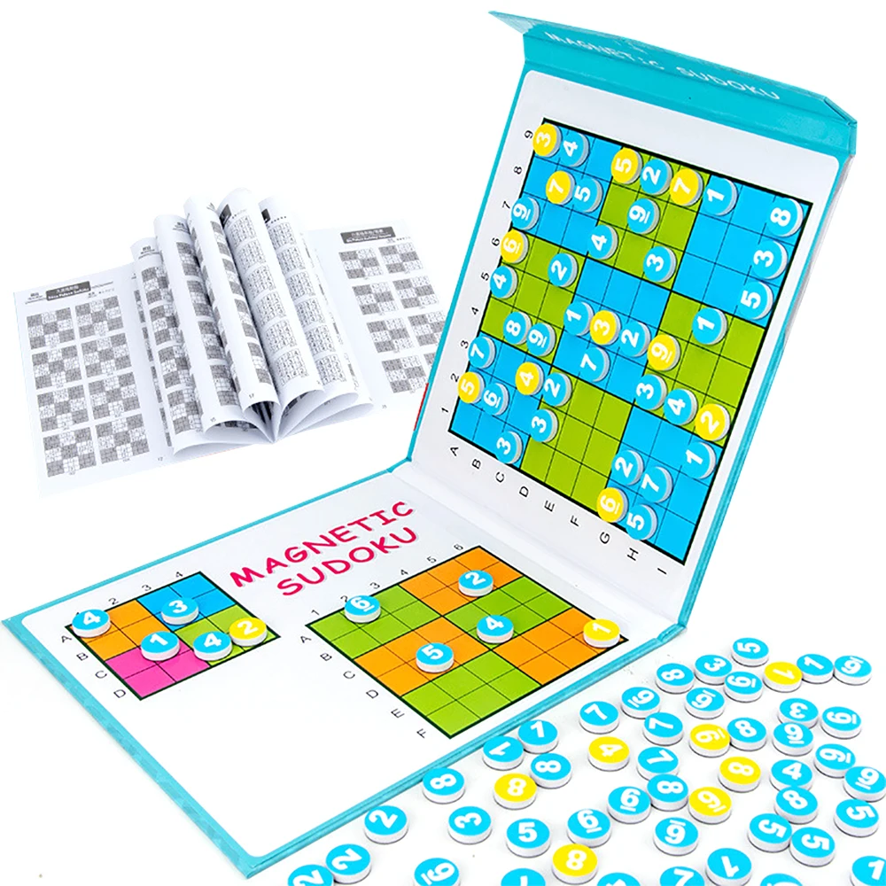 

Board Game Magnetic Sudoku Getting Started Nine Palaces Ladder Training Educational Kids Digital Game Chess Puzzle Sudoku Toys