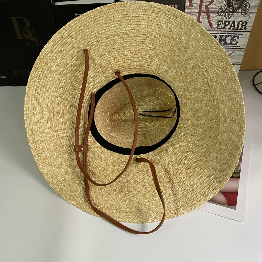 

Women's Summer Hat Big Brim Straw Hat Elegant Caps Women Sunscreen Retro Beach Vacation Sun Hat Fisherman Hat Bucket Hat