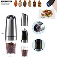 electric salt pepper grinder automatic pepper mill and salt grinder convenient adjustable grind coarseness kitchen cooking tools