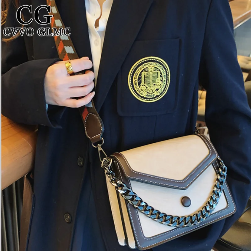 

Cvvo Glmc Ladies chain small handbag casual fashion shoulder bag 2020 winter new messenger bag luxury designer handbag