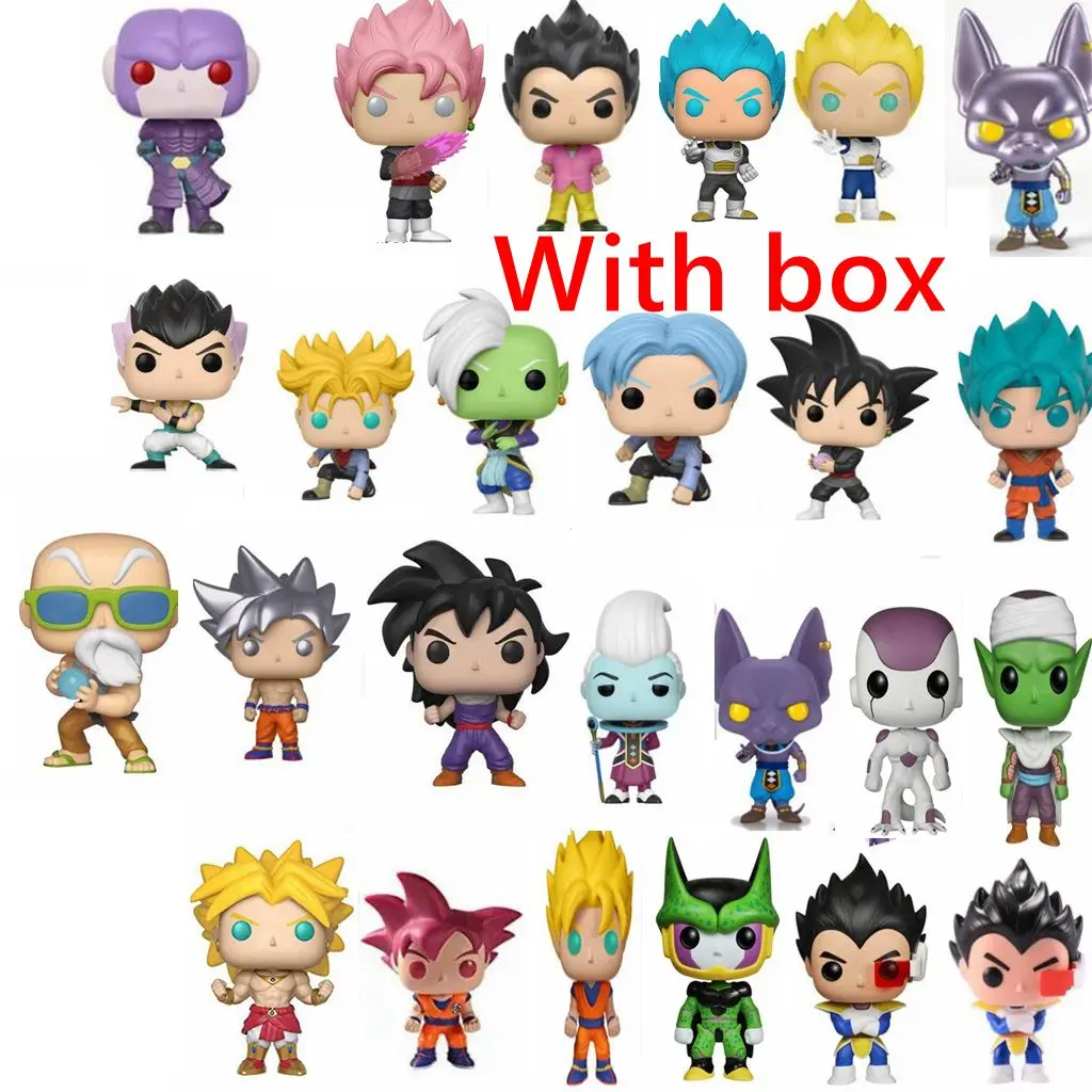 Экшн-фигурки FUNKO из аниме Драконий жемчуг SUPER SAIYAN 3 GOKU VEGITO BROLY MAJIN VEGETA виниловые
