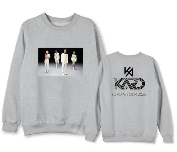 Толстовки Kard k.a.r.d europe tour флисовые/тонкие толстовки унисекс с круглым вырезом и