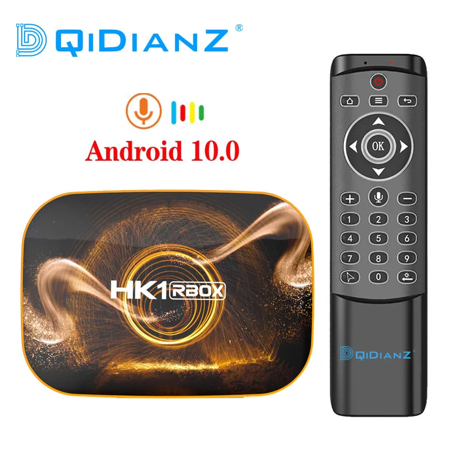 Приставка Смарт ТВ HK1 R1 Android 10 0 4 + 64 ГБ 1080P H.265 4K|ТВ-приставки и медиаплееры| |