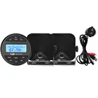 Морской водонепроницаемый радиоприемник, освещение для лодки, Автомобильный MP3-плеер FM + USB-кабель для лодки + 1 пара 4-дюймовых морских динамиков