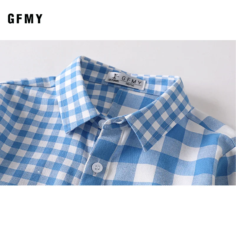 Лидер продаж новые детские рубашки GFMY для мальчиков модные классические