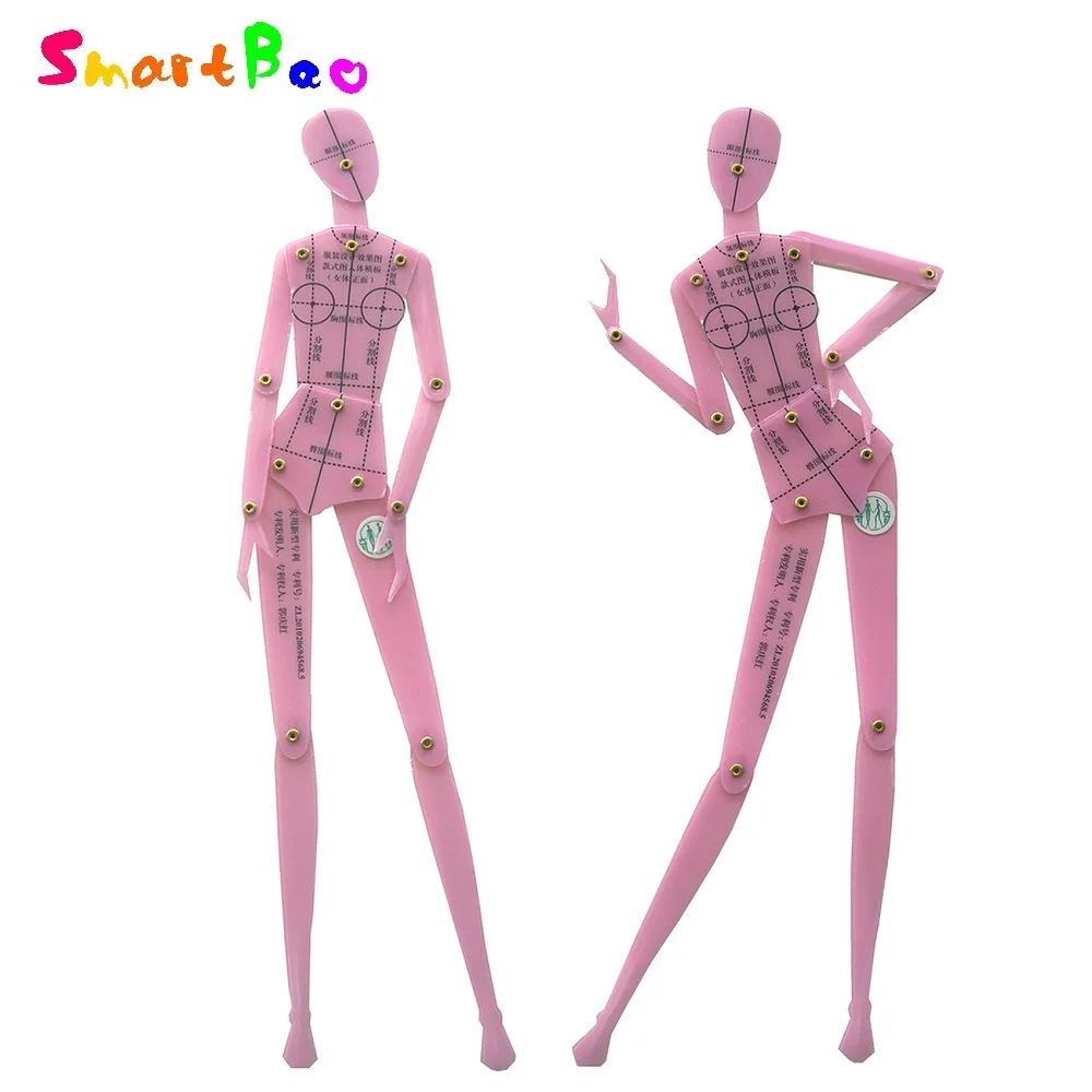 Модная линейка для рисования дизайн одежды из человеческого тела динамическая