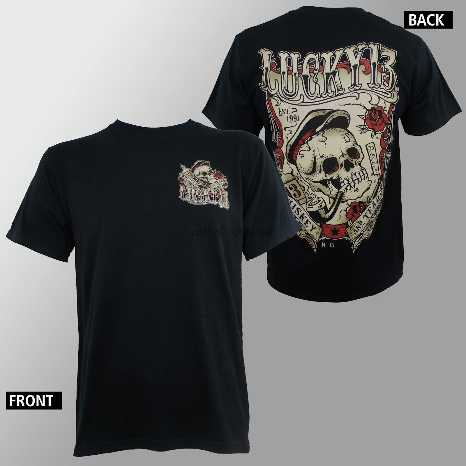 

Authentic Lucky 13 American Original T-Shirt For Men Size S-5Xl(1)