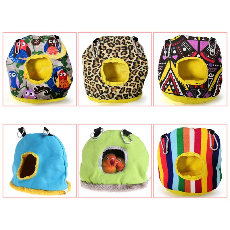 Флисовая пещера Aapet для домашних животных 1 шт. зимнее теплое гнездо птиц попугаев