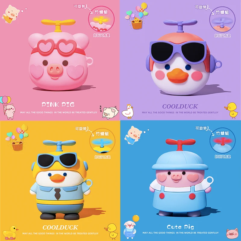 Чехол для наушников Airpods Pro милый бамбуковый чехол со стрекозой силиконовый