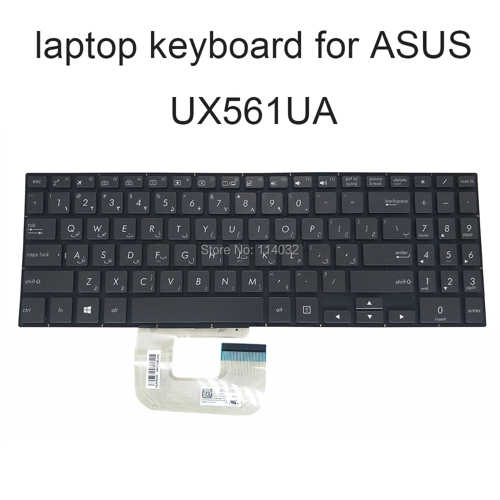 Замена клавиатуры с подсветкой для ASUS zenbook UX561UA BE Belgian FS Farsi арабский черный