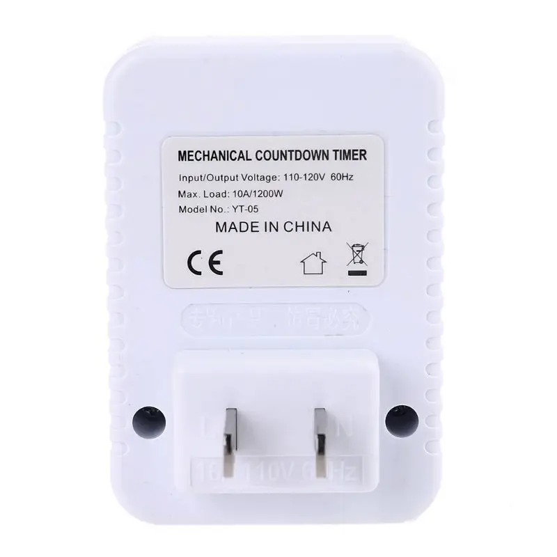 

AC 110V 12 Hour Mechanical US Plug Switch Timer Socket for Home Appliances Control Motorcycle Charging Timer 10A 1200W