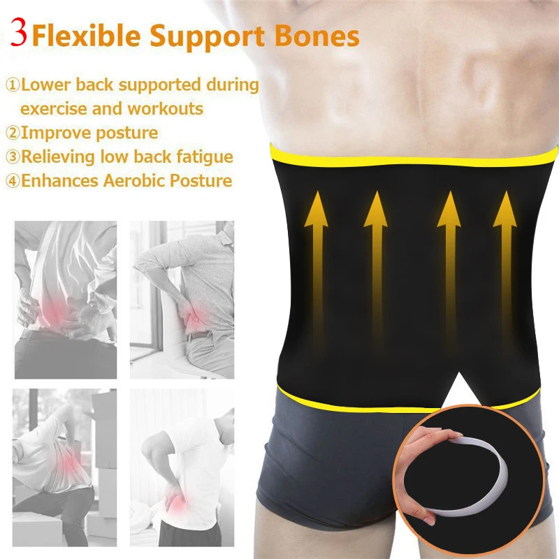 Пояс для похудения NINGMI мужской моделирующий пояс неопреновый и потери веса