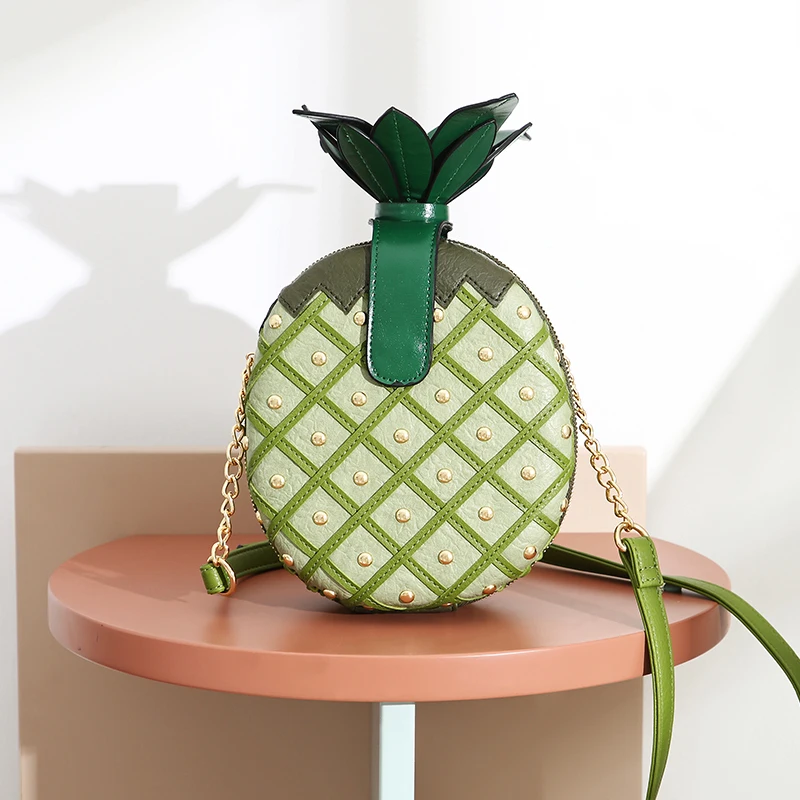 

Niche Design Bag Female 2020 New Creative Style Handbag Strange and Interesting Pineapple Bag Shoulder Diagonal Bags Sac A Main