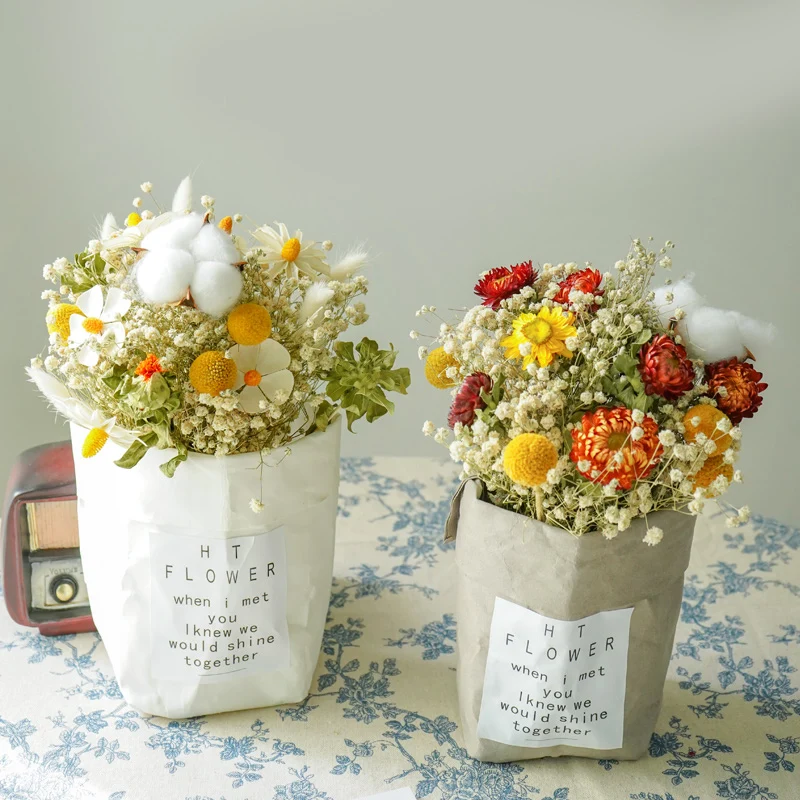 

Натуральный Свежий сушеная Сохраненная Искусственные цветы Гипсофилы Paniculata, Детские Цветочные букеты с ромашками, украшения для свадебной...