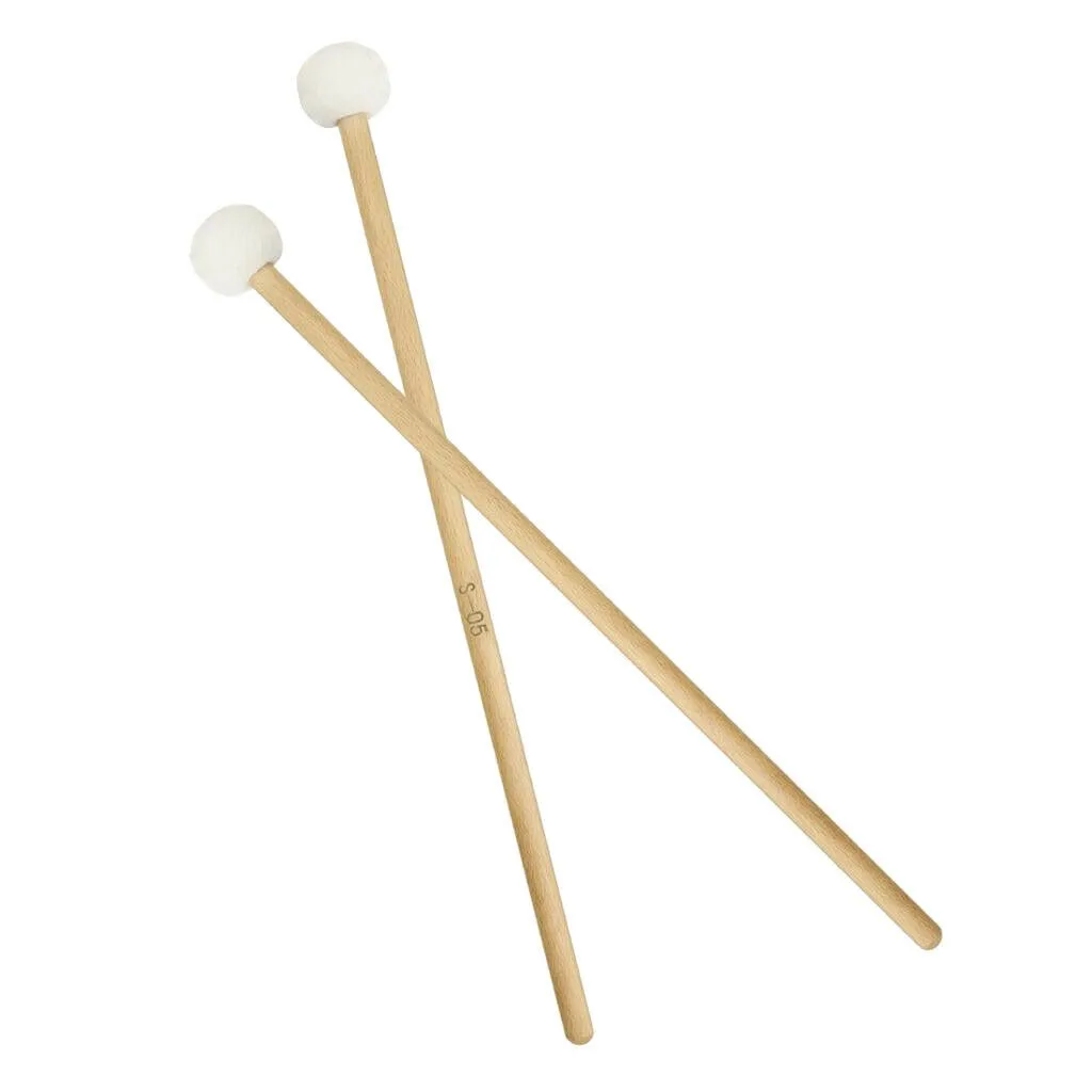 

2pcs Maple Cymbal Mallets Gong Drum Felt Hammer Percussion Instrument Parts Percussion Accessories Timpani Mallets Comes In Pair