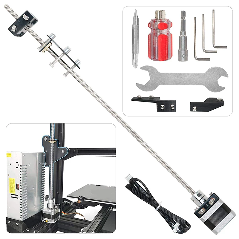 for ender 3 dual z axis upgrade kit lead screw stepper motor kit 3d printer parts accessories for creality ender 3 free global shipping