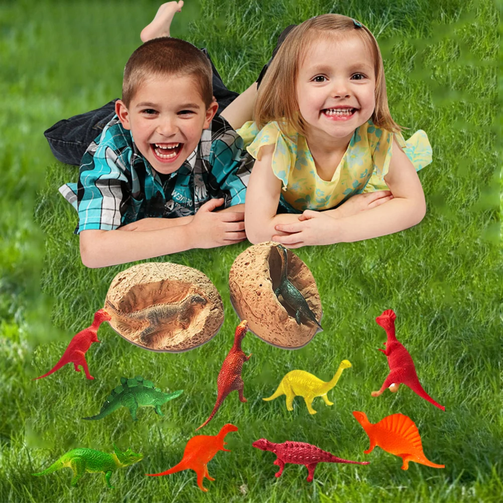 12 шт. парк и мир Юрского периода Яйца динозавра копать окаменелости земляных