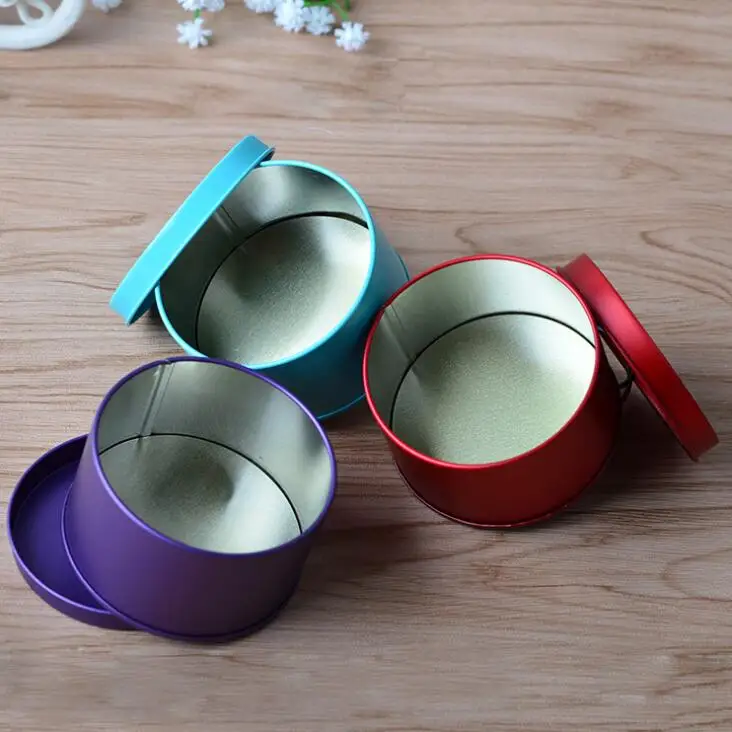 10 шт. креативная Свадебная коробка для конфет синий/красный/фиолетовый круглая