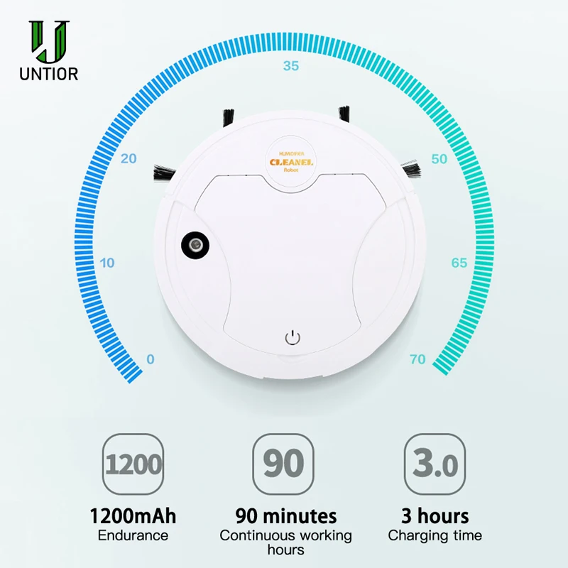 Автоматический умный робот-уборщик UNTIOR 5 в 1 с зарядкой от USB Волшебная щетка для