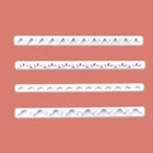 4 шт. набор инструментов из полимерной глины кружевная отделка полоски тисненый штамп глина штукатурка фигура Керамика ремесло инструменты для создания текстуры резак для глины плесень