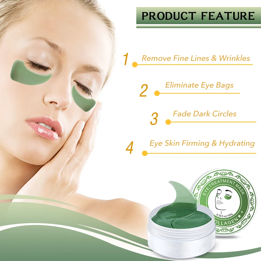 60 пар патчи под глаза гидрогель коллагеновая маска для ухода за кожей лица против
