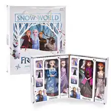 Кукла Disney Frozen Коллекционная, Милая принцесса Анна, Эльза, игрушки для девочек, подарок на Новый год, Рождество, день рождения, 28 см, 4 шт.