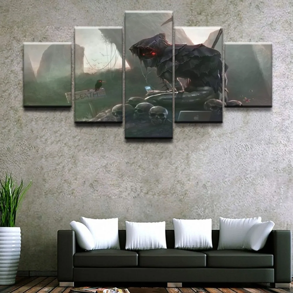 

Top-Rated Canvas Printed Wall Art Painting Frame Modern Unknown Pictures 5 Pieces Animation Poster Home Decor For Living Room