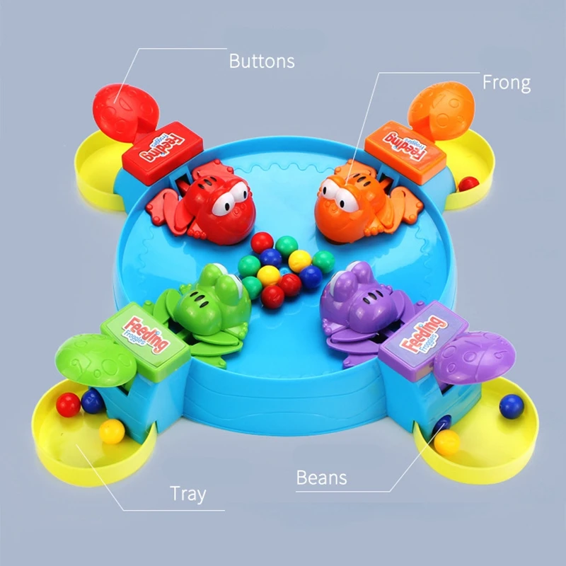 Интерактивные игрушки для родителей и детей кормящая лягушка шарики настольная