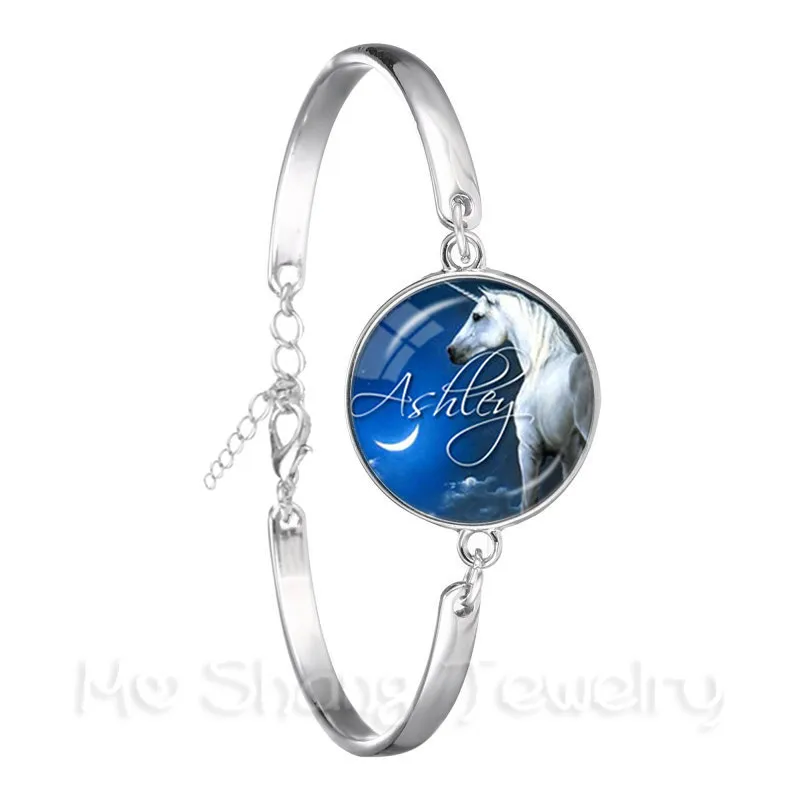 Vintage Horse Image Unicorn Charms Infinite Wrap Chain Bracelet Silver Plated Bangle For Women Men Best Gift | Украшения и